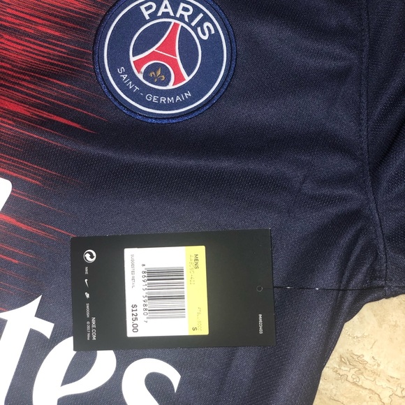 Nike Men's 2018-19 PSG LS Long Sleeve Home Jersey - Picture 4 of 4